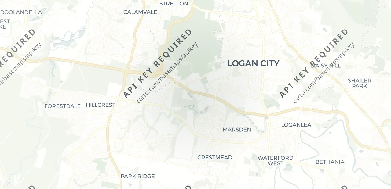 Locality map showing where Flagstone sits, 22km south of Brisbane CBD.