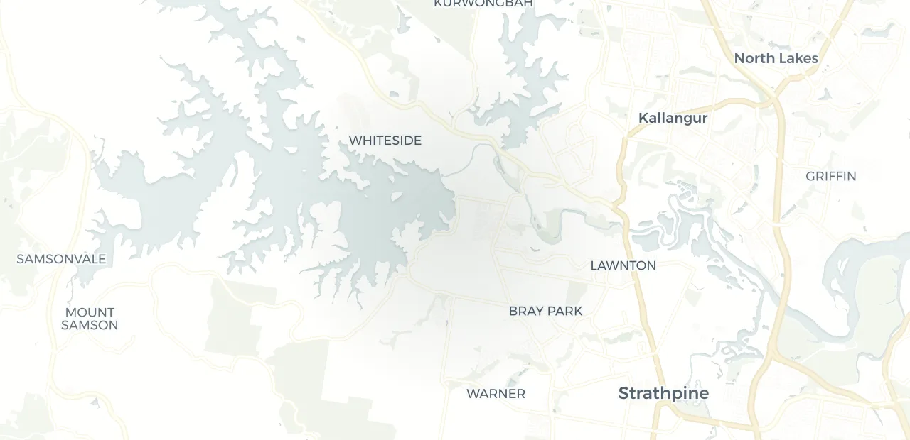 Locality map showing where Joyner sits, 23km north of Brisbane CBD.