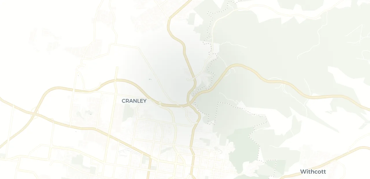 Locality map showing where Mt Kynoch sits, 5km north of Toowoomba CBD.