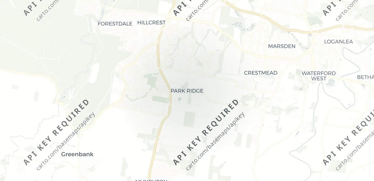 Locality map showing where Park Ridge sits, 26km south of Brisbane CBD.