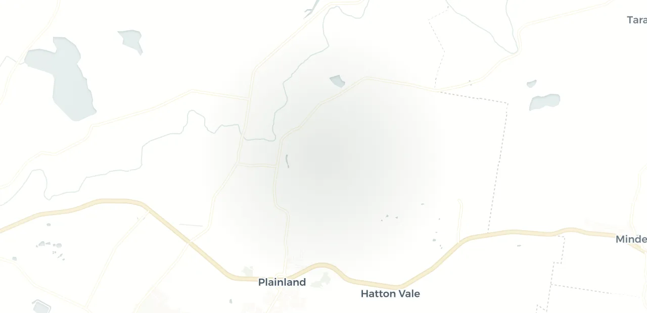 Locality map showing where Regency Downs sits, 33km west of Ipswich CBD.